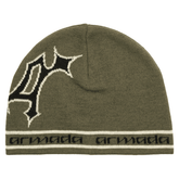 AR skully beanie - Swamp / Black