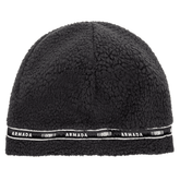 Cord lock fleece beanie - Black