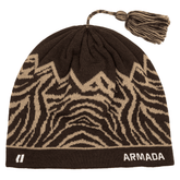 Tassel skully beanie - Grizzly / Incense