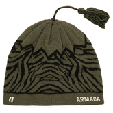 Tassel skully beanie - Swamp / Black