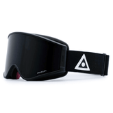 A12 goggle - Black triangle / Dark smoke + Yellow