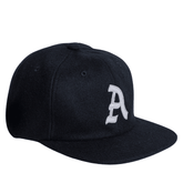 Wool six panel hat - Black