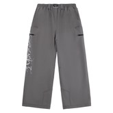 Deconstructed pantaloni pants - Grey / Print