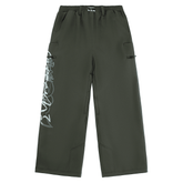Deconstructed pantaloni pants - Dark olive / Print