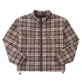Deconstructed revamp jacket - Brown plaid