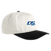 Alpine 5 panel snapback hat - Natural / Black