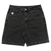 Roomies baggy denim shorts - Washed black