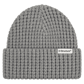 Big waffle white label beanie - Grey