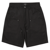 Classic H double knee work shorts - Black