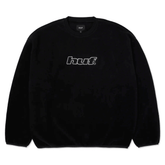 H dot polar fleece crewneck - Black