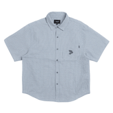 Stuck on you plaid shirt - Ice blue