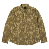 Warped camo corduroy shirt - Muted camo