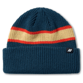 Straight line beanie - Navy / Red / Cream