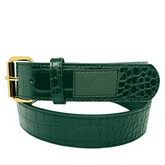 Croc skin belt - Green