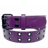 Grommet hole belt - Purple