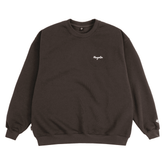 Script crewneck - Chocolate