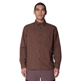 Dusk creek relaxed shirt - Deep mullberry mini check