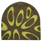 Ellipse graphic beanie - Deep olive / Cactus