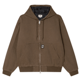 Randy hooded zip up jacket - Wren faded wash