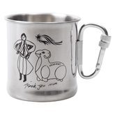 Thank you mum carabiner mug - Stainless steel