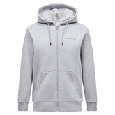 Original small logo zip hoodie - Med grey melange