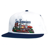 SFC snapback hat - White / Navy