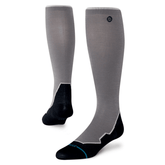 Contrast seam UL wool ski socks - Dark grey