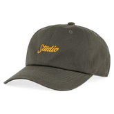 Small script 6 panel hat - Olive