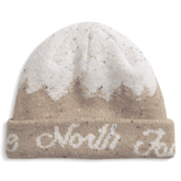 Cabin mountainscape beanie - Mushroom grey / White dune