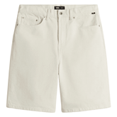Check-5 baggy denim shorts - Marshmallow