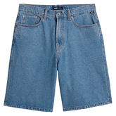 Check-5 baggy denim shorts - Stonewash blue
