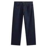 Check-5 loose denim pants - Dark rinse