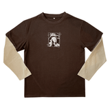 Double layered long sleeve - Brown