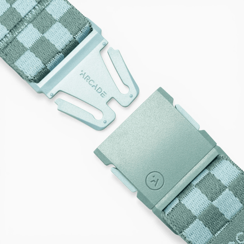 Atlas Check belt - Caspian / Cove