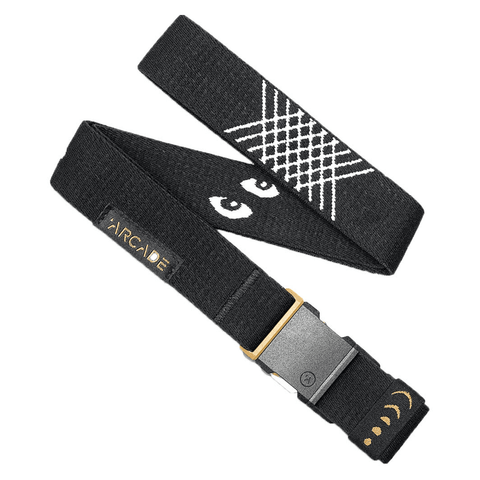 Atlas Reverb slim belt - Black / White