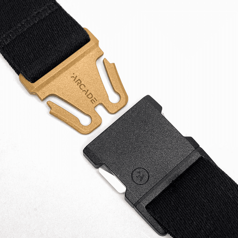 Atlas Reverb slim belt - Black / White