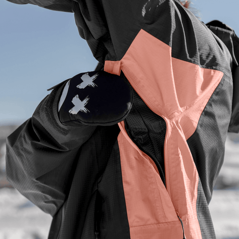 Ansel 2L shell jacket - Black / Faded rose