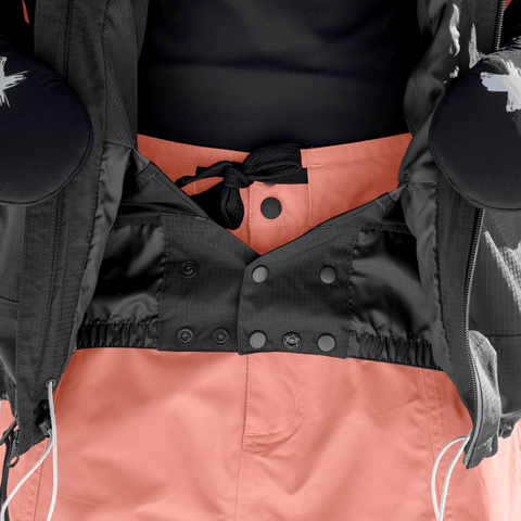 Ansel 2L shell jacket - Black / Faded rose