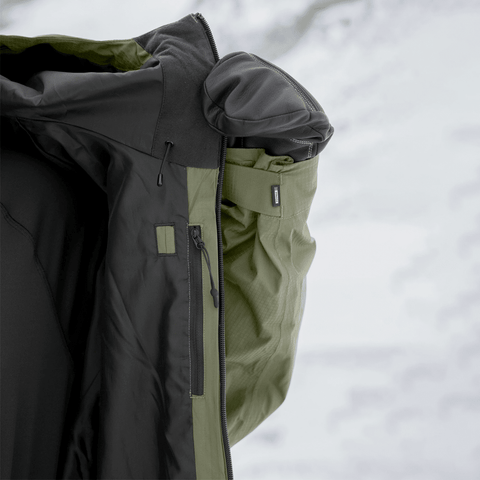 Ansel 2L shell jacket - Olive / Black
