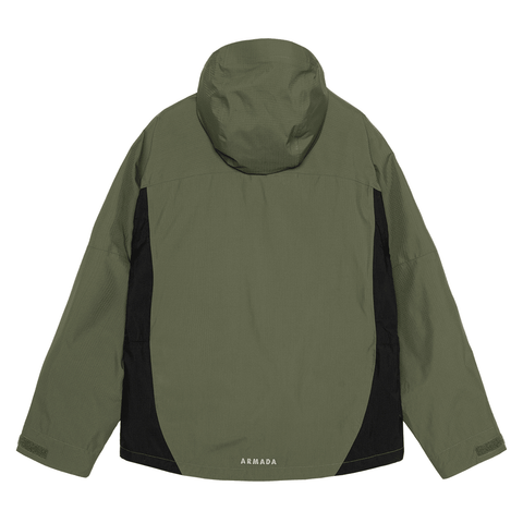 Ansel 2L shell jacket - Olive / Black