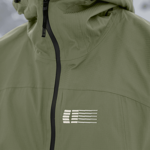 Ansel 2L shell jacket - Olive / Black