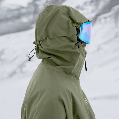 Ansel 2L shell jacket - Olive / Black