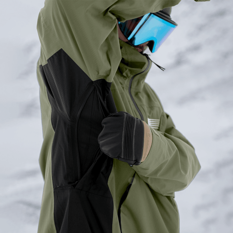 Ansel 2L shell jacket - Olive / Black