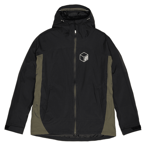 Ansel 2L shell jacket - Black / Olive
