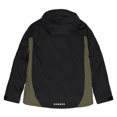 Ansel 2L shell jacket - Black / Olive