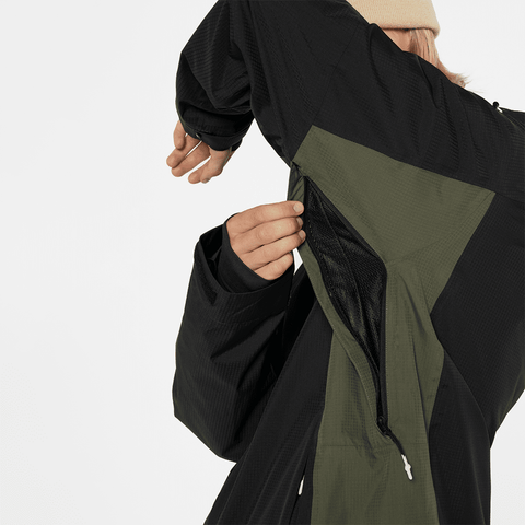 Ansel 2L shell jacket - Black / Olive