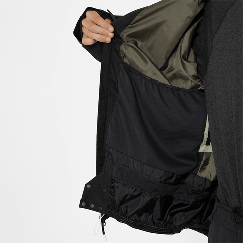 Ansel 2L shell jacket - Black / Olive