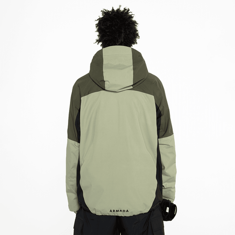 Ansel 2L jacket - Macha / Olive / Black