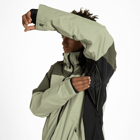 Ansel 2L jacket - Macha / Olive / Black