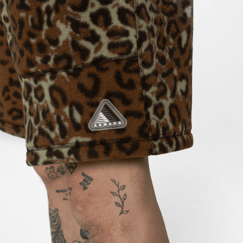 Arlie fleece shorts - Leopard